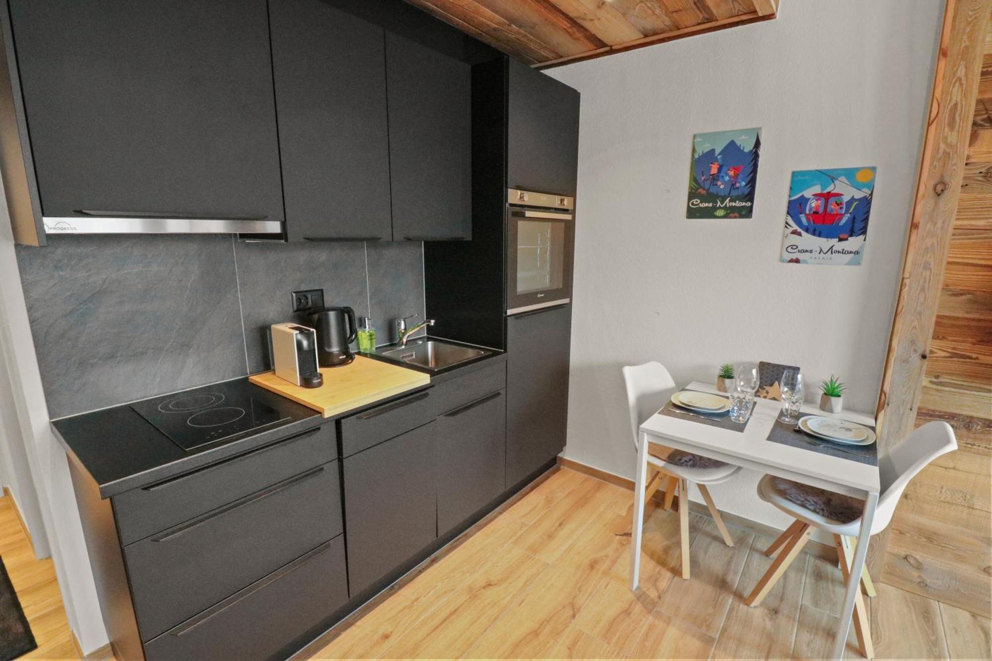Joli Studio Avec Parking Gratuit Crans-Montana Luaran gambar